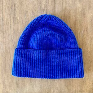 Theory Wool/Cashmere Blue Knit Hat
